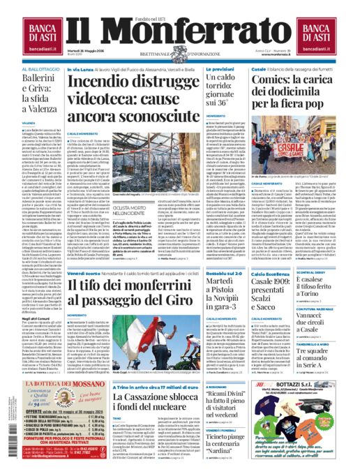 Il Monferrato - Edizione 39 del 26/05/2026